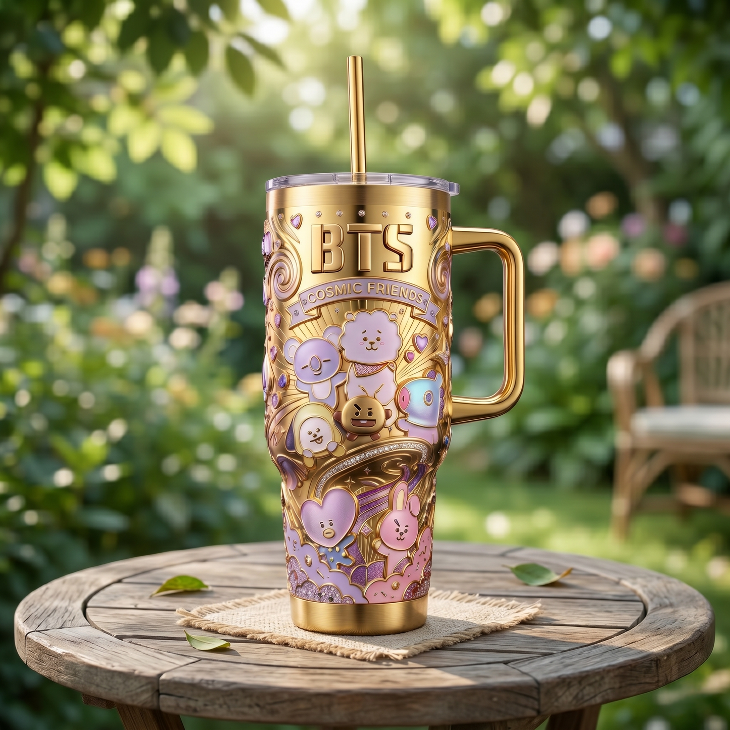 BTS 40oz Tumbler With Handle HTTT 2