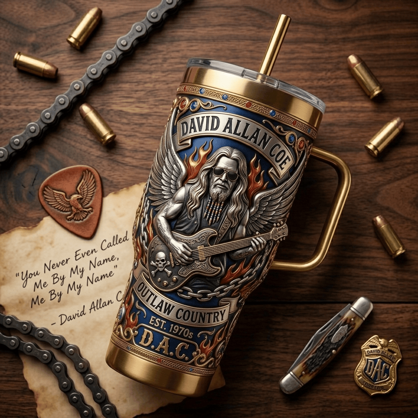Premium DAC 40oz Tumbler With Handle LNTH