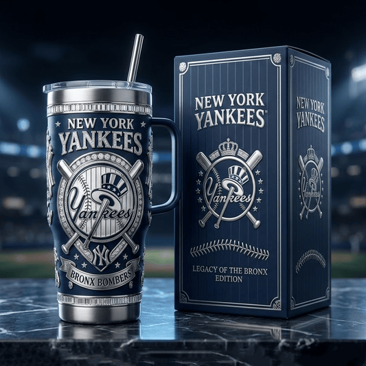 NYY 40oz Tumbler With Handle PDL