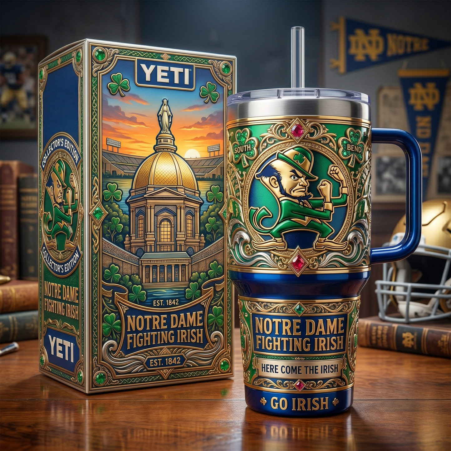NDFI 40oz Tumbler With Handle LNTH