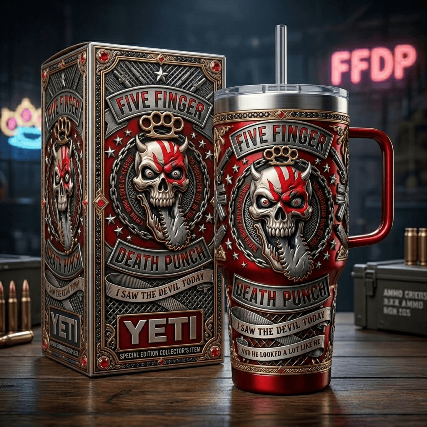 Premium FFDP 40oz Tumbler With Handle LNTH