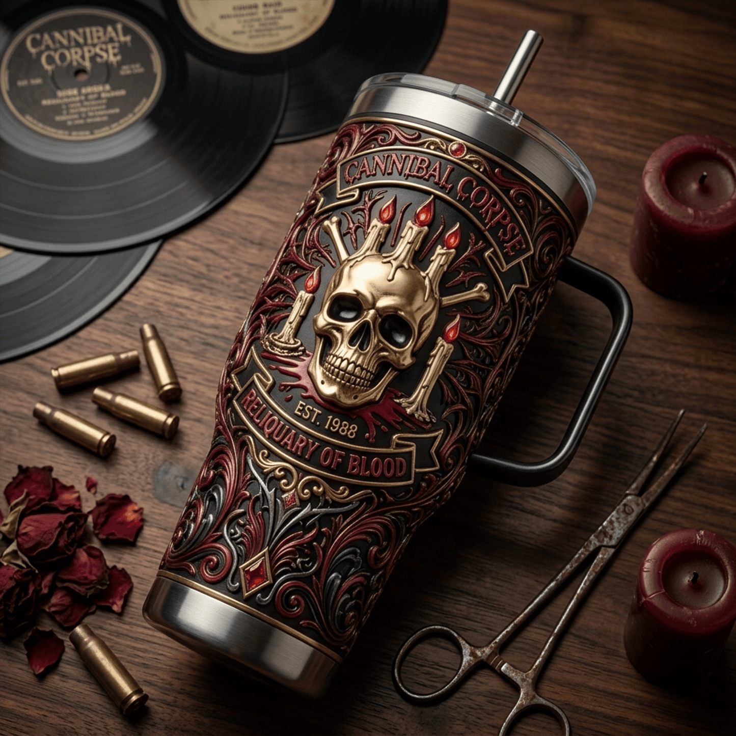 Premium CNC 40oz Tumbler With Handle LNTH