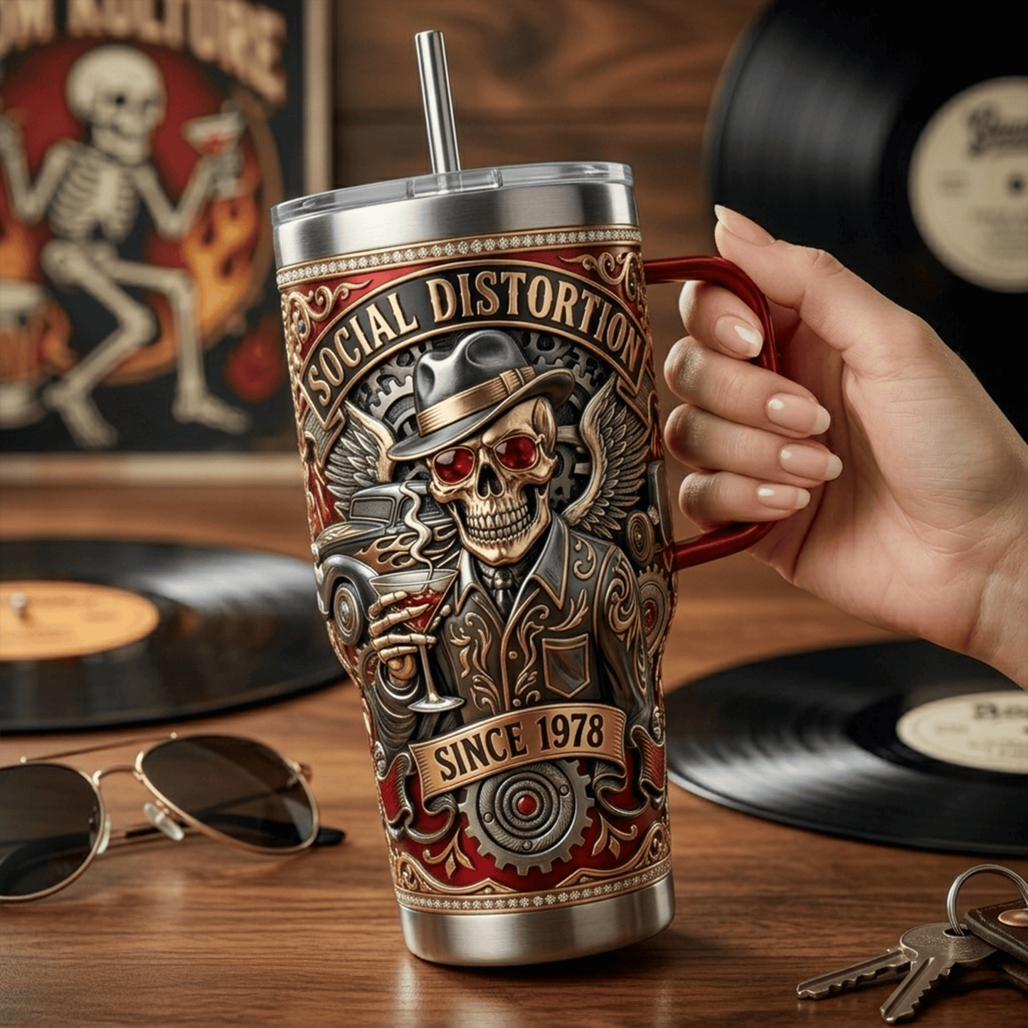 Premium SDN 40oz Tumbler With Handle LNTH