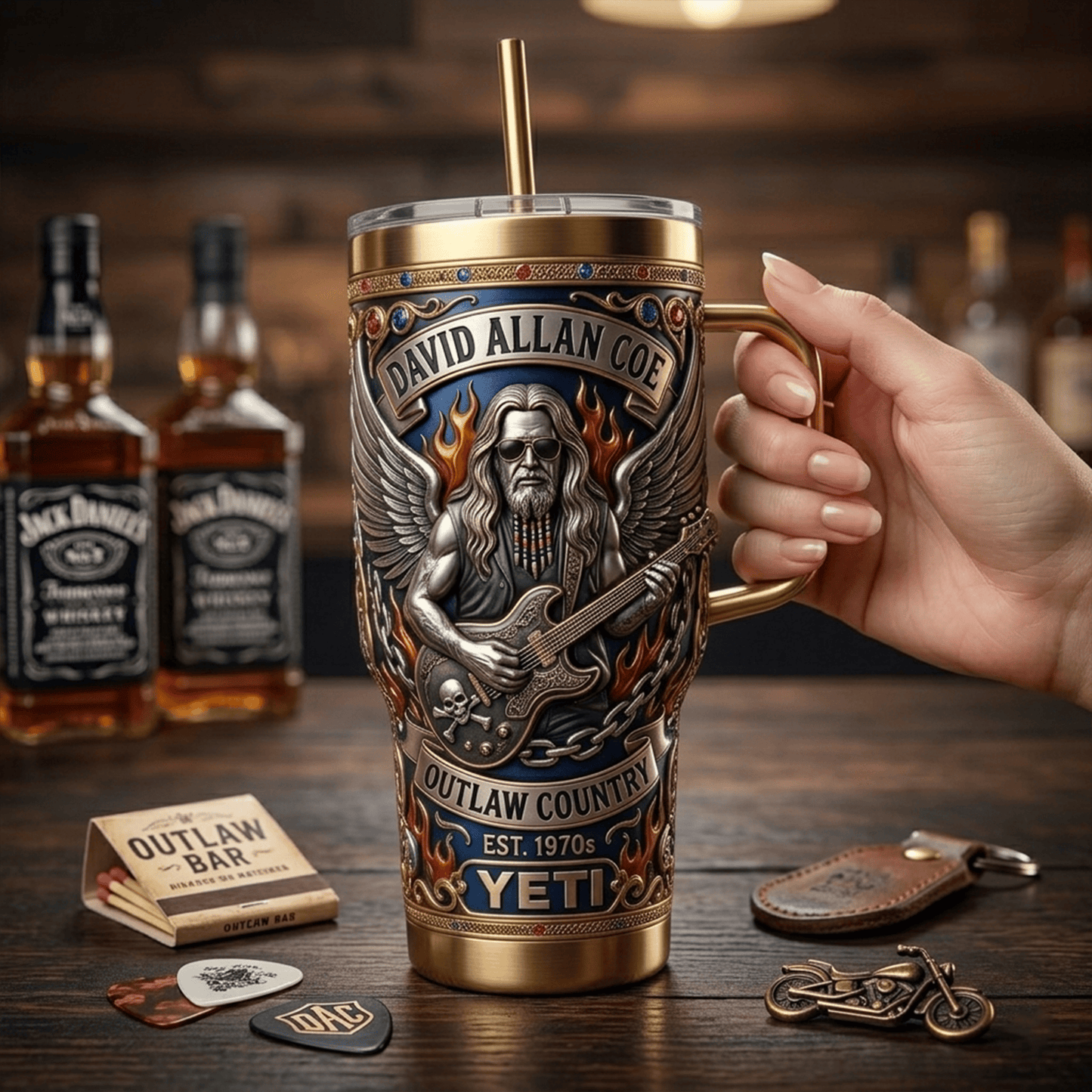 Premium DAC 40oz Tumbler With Handle LNTH