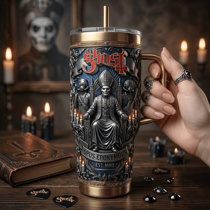 Premium GHB 40oz Tumbler With Handle LNTH