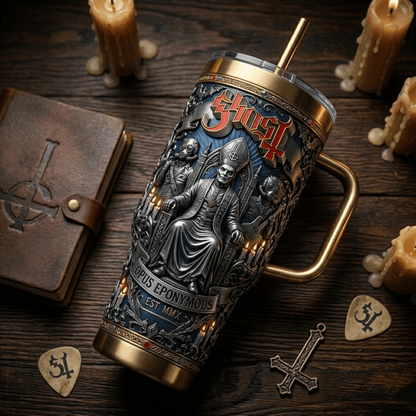 Premium GHB 40oz Tumbler With Handle LNTH
